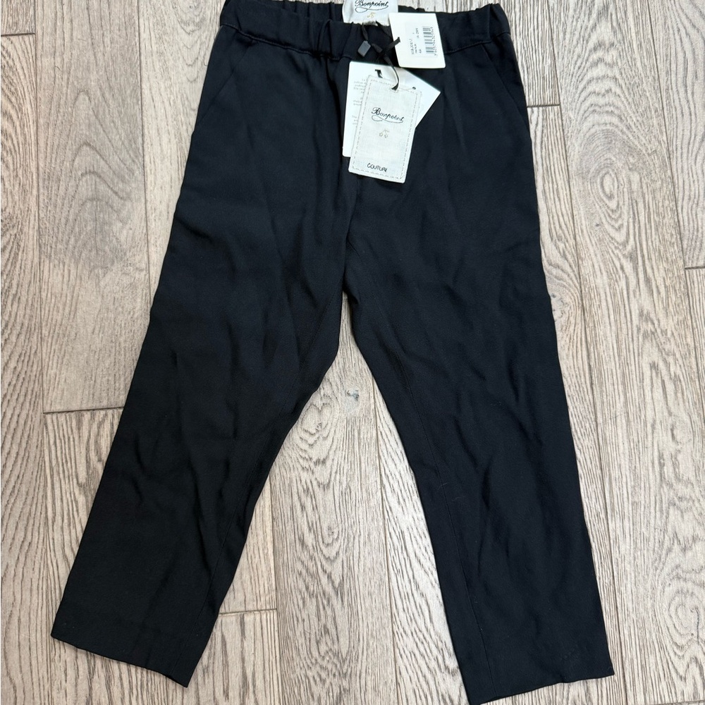 NWT Bonpoint Girls Black Tuxedo  Pants